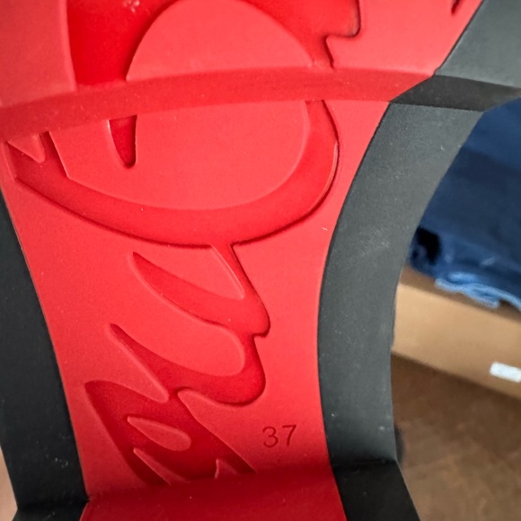 Christian Louboutin Lug Sole Chelsea Black Ankle Boots - Picture 6 of 7